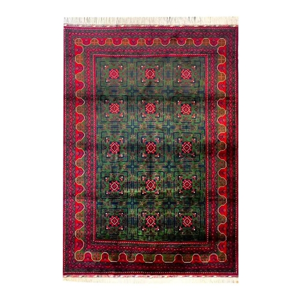 تصویر فرش دستباف بافت افغان تمام کرک