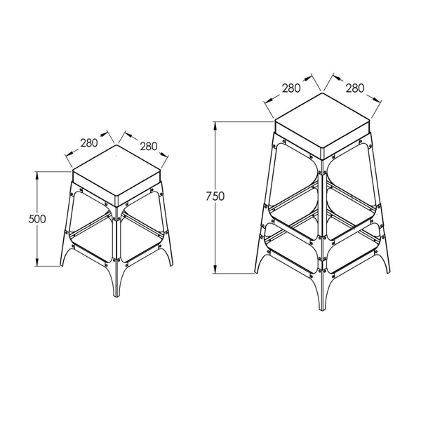 image of Mana W1101 bar chair