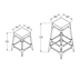image of Mana W1101 bar chair