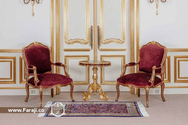 تصویر مبل فرانسوی صدفی