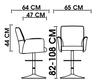 تصویر صندلی کانتر سل F240