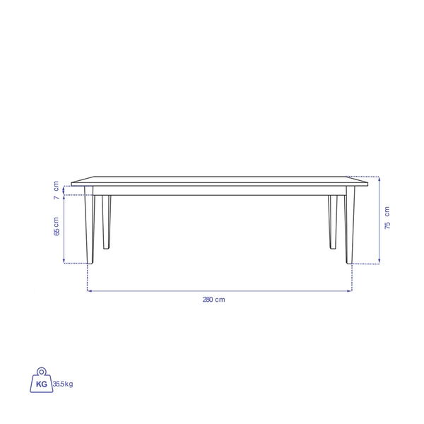 image of Verta dining table for 8
