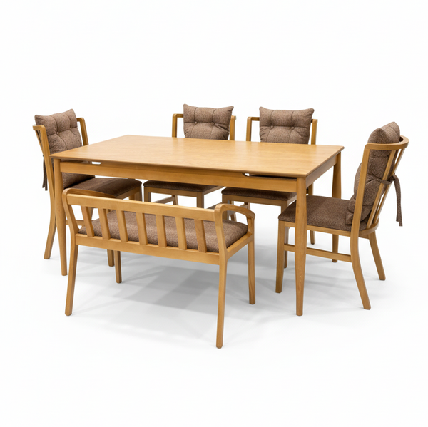 تصویر سرویس ناهارخوری مدل بالشی با نیمکت تصویر سرویس ناهارخوری مدل بالشی با نیمکت