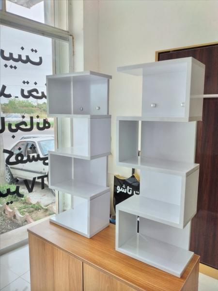 تصویر شلف دوقلو دیواری