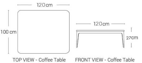image of Rayan Coffee Table-Ceramic 120