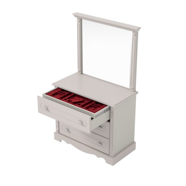 another image of Romantic Gray Drawer with Mirror