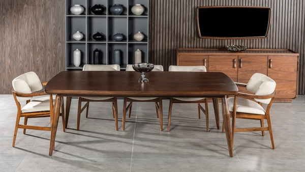 تصویر میز غذاخوری 8 نفره نیچر تصویر میز غذاخوری 8 نفره نیچر