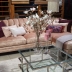 تصویر مبل ال راست گرد LOUIE رنگ صورتی 640645