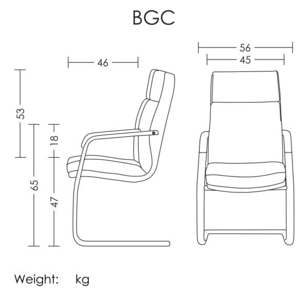 تصویر صندلی کنفرانسی BGC