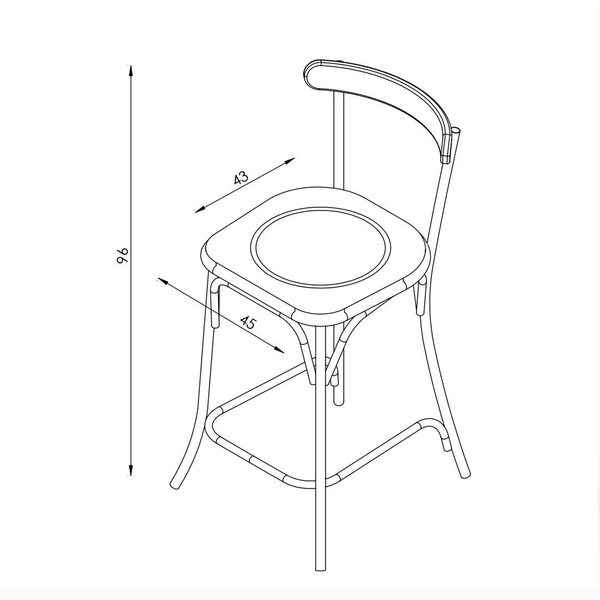 image of Victor W2007L bar chair