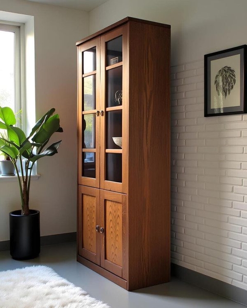 image of 85 bookcase with doors