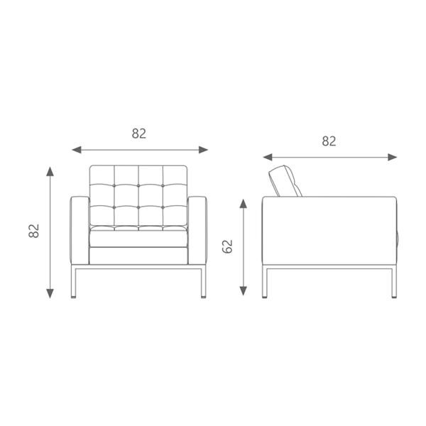 تصویر مبل اداری تک نفره ۴۰۳۰W