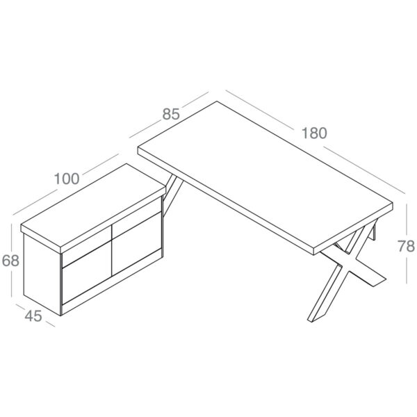 تصویر میز کارشناسی Exa مدل EL