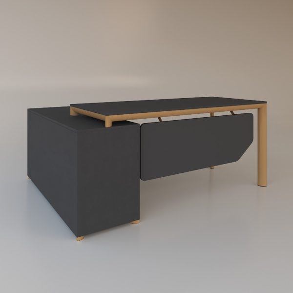 تصویر میز مدیریتی تمیس ال ثابت تصویر میز مدیریتی تمیس ال ثابت