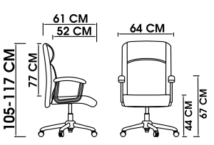 تصویر صندلی معاونتی جنیوس A280