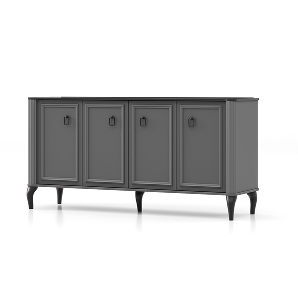 image of Black Chester Console with 4doors