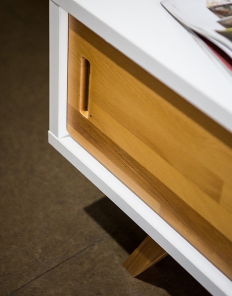 image of Armada white small TV stand
