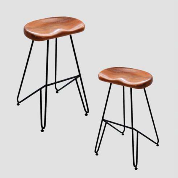 image of Melita Base Wooden Stool