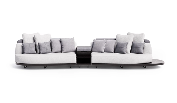image of Hina six seater sofa with middle table