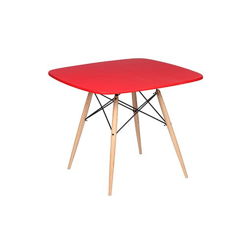 image of Square Dining Table with wooden legs