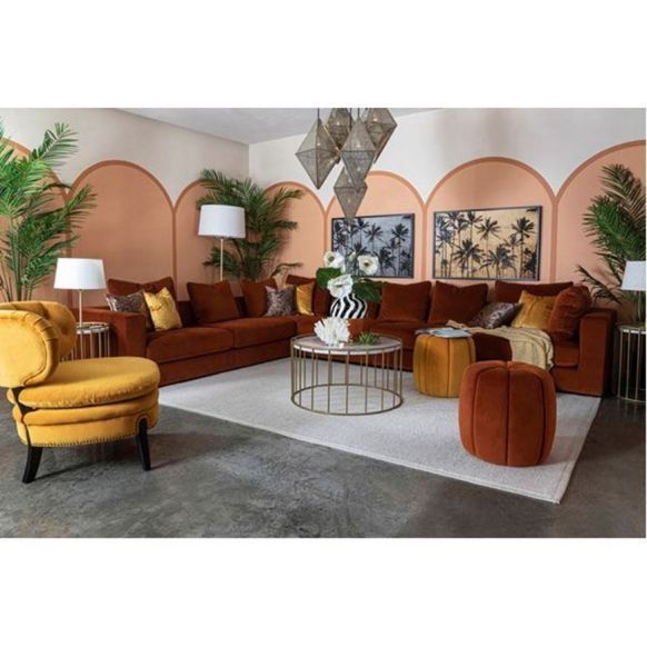 image of READ armless sofa 2.5 rust 662828