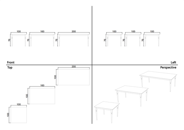 image of Antique dining table for 6