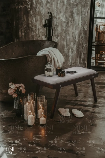 تصویر نیمکت چوبی کام فورت