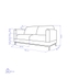 image of Chilan double sofa
