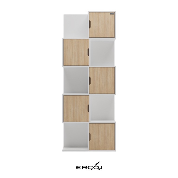 تصویر کتابخانه ۵ طبقه کمددار تصویر کتابخانه ۵ طبقه کمددار