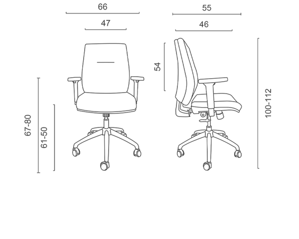 تصویر صندلی کارمندی فلوته