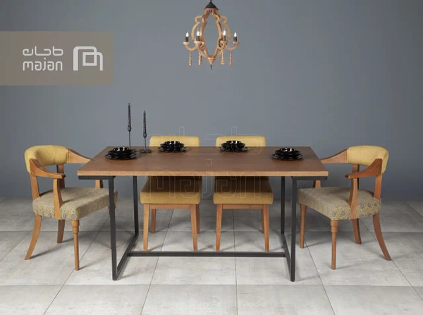 تصویر میز ناهارخوری مدرن میلان