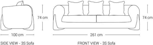image of Araz Triple Sofa