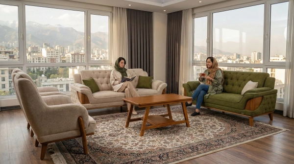 تصویر مبل راحتی ۷ نفره آترین