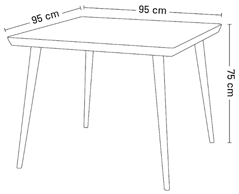 image of Enzo dining table for 4