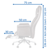 تصویر صندلی مدیریتی فوم دار کد T 1115