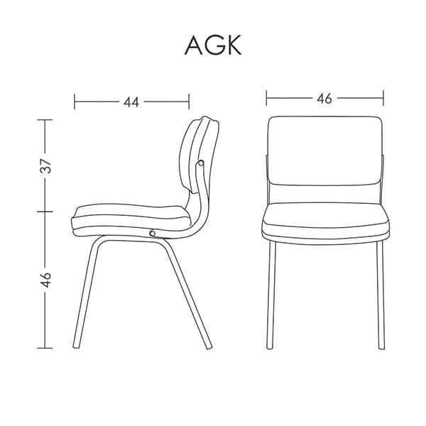تصویر صندلی چهارپایه AGK کد ۳۱۰