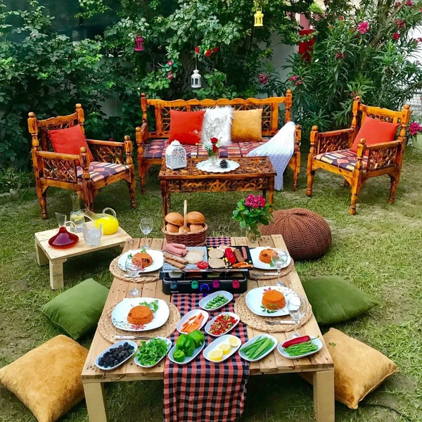 تصویر مبل گره چینی قجری