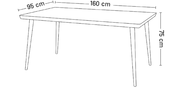 image of Enzo dining table for 6