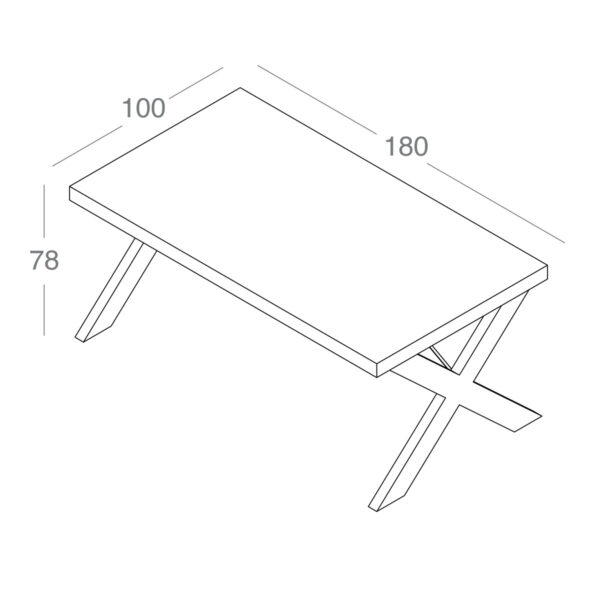 تصویر میز کنفرانس ۴ نفره Exa مدل C180