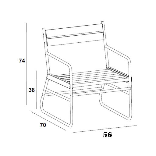 image of thermowood outdoor bench