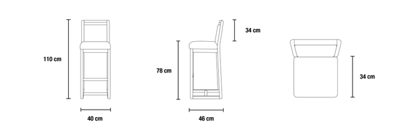 تصویر صندلی لاین بار
