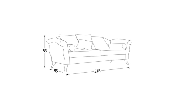 image of Sapli Triple Sofa