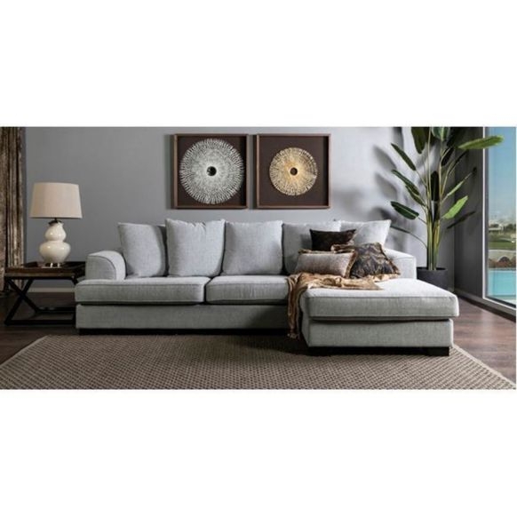 image of KINGSTON sofa R grey 632028