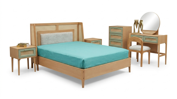 image of Queen Double Bed Set image of Queen Double Bed Set