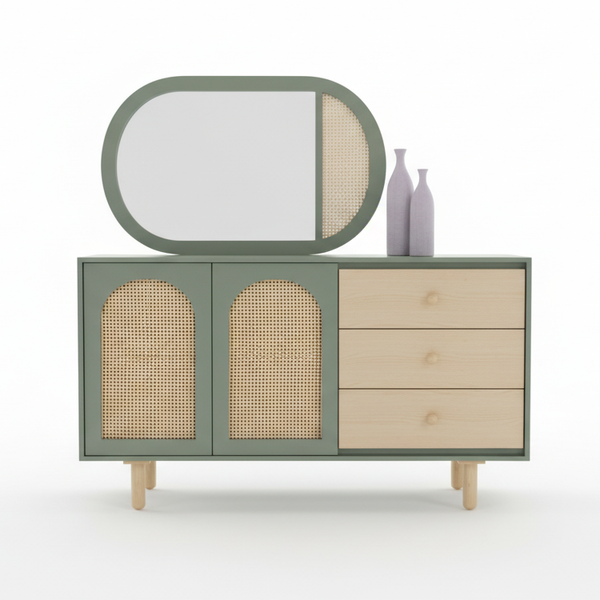 تصویر کنسول حصیری کشودار تصویر کنسول حصیری کشودار