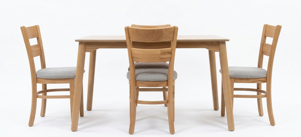 image of Two Thick Bars Dining Set for 4 image of Two Thick Bars Dining Set for 4