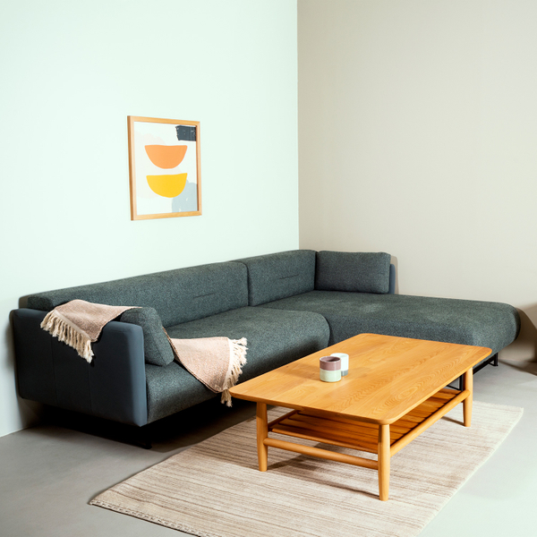 image of Piro two-seater Sofa with Chaise Lounge