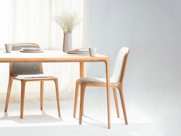 image of Maroon dining table for 8