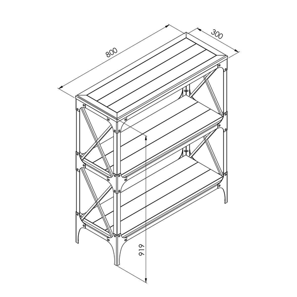 another image of Mana W1108 shelf and console