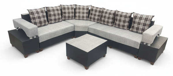 تصویر مبل ال دسته دوبل